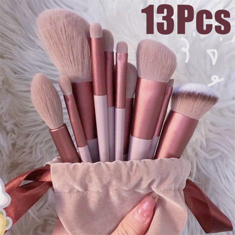 13Pcs Makeup Brush Set Foundation Blush & Eyeshadow Tools