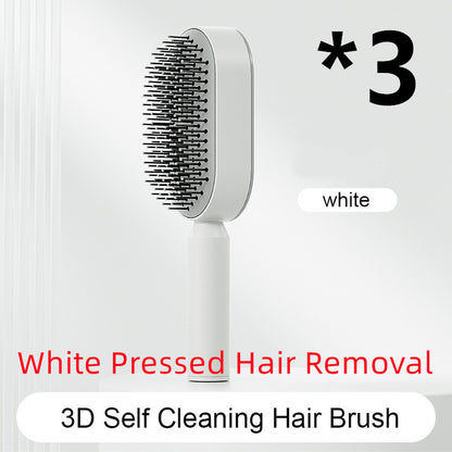 self-cleaning hair brush for women