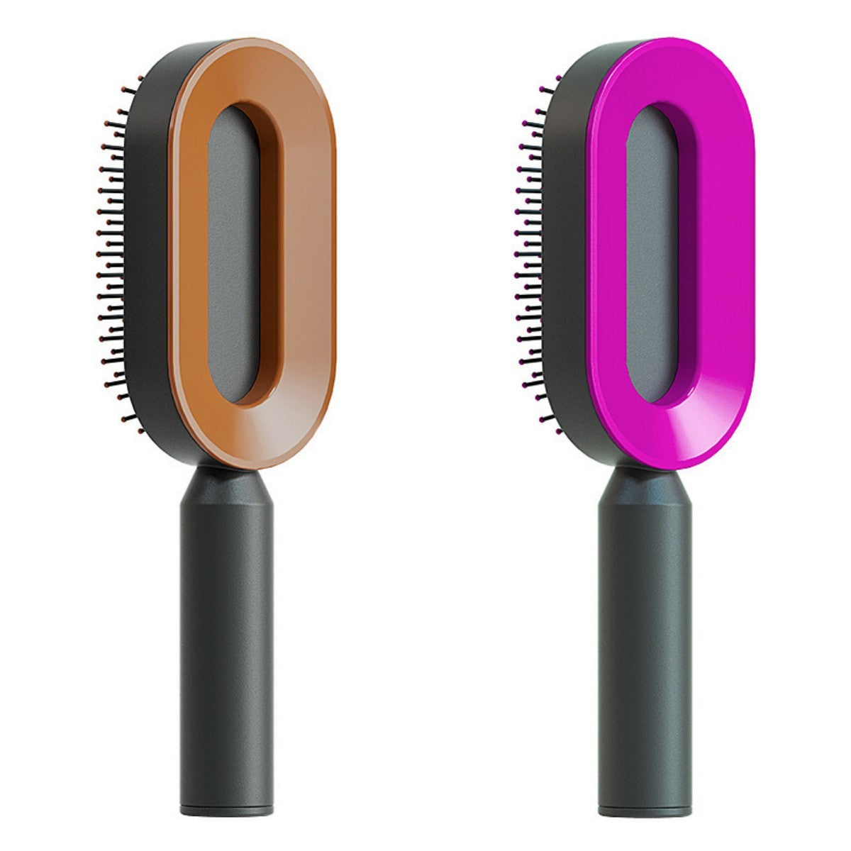 self-cleaning hair brush