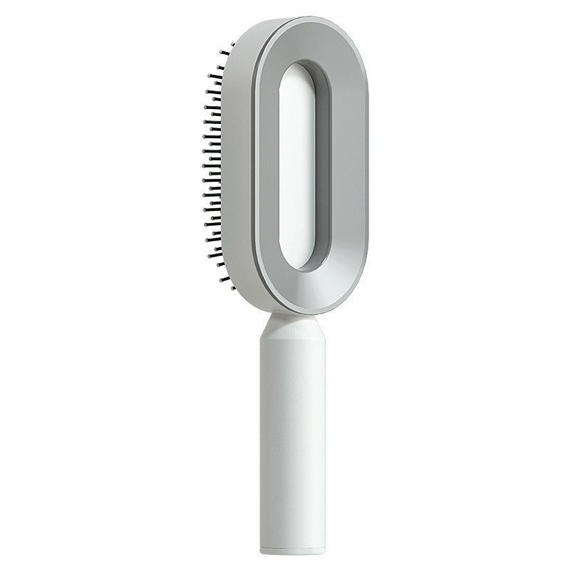 self-cleaning hair brush