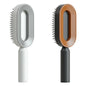 self-cleaning hair brush