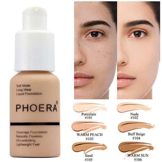 Oil Control Matte Foundation Press-Type Natural Concealer Cream