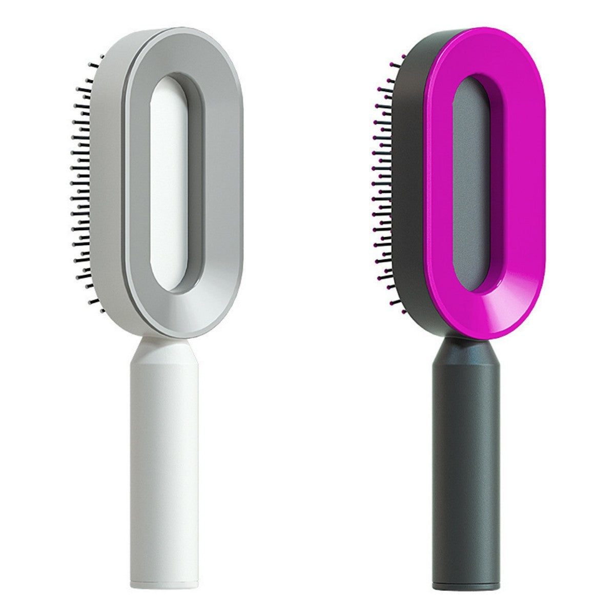 self-cleaning hair brush