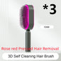 self-cleaning hair brush