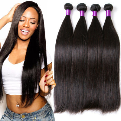 Brazilian straight human hair.
