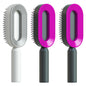 self-cleaning hair brush for women