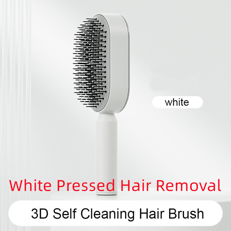 self-cleaning hair brush for women