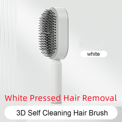 self-cleaning hair brush for women