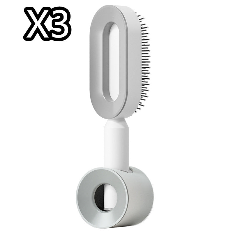 self-cleaning hair brush for women
