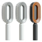 self-cleaning hair brush for women
