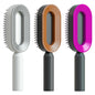 self-cleaning hair brush for women