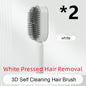 self-cleaning hair brush