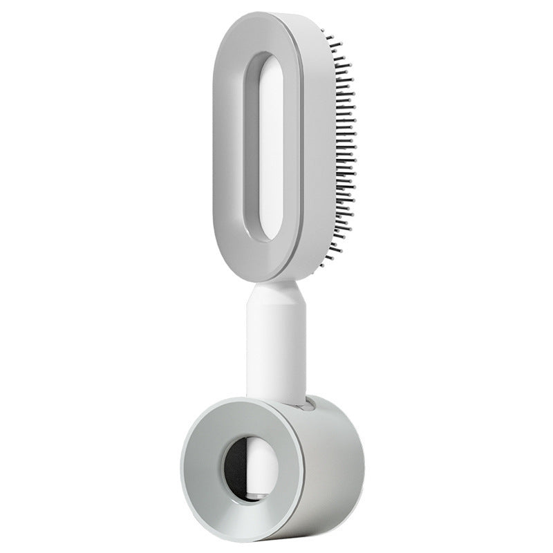 self-cleaning hair brush