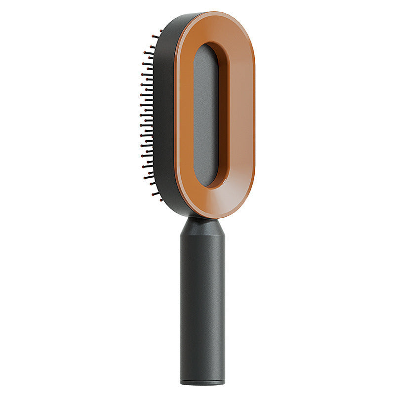 self-cleaning hair brush