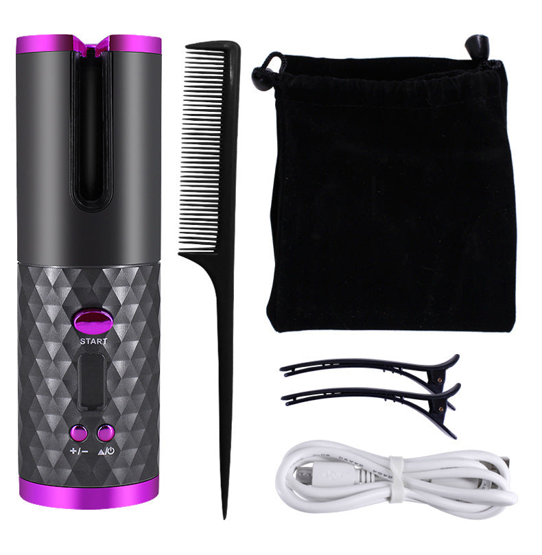 cordless automatic hair curler