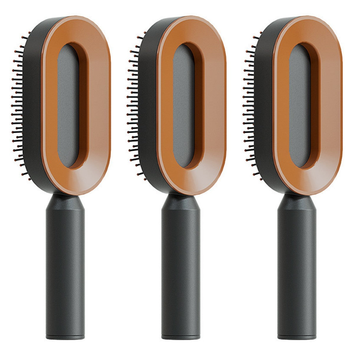 self-cleaning hair brush