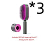 self-cleaning hair brush