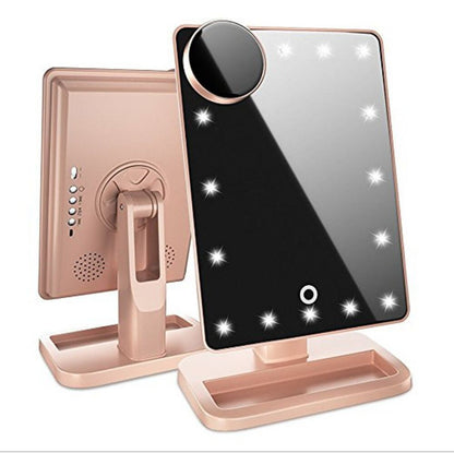 touch screen makeup mirror with Bluetooth speaker
