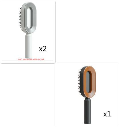 self-cleaning hair brush for women