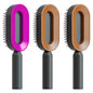 self-cleaning hair brush