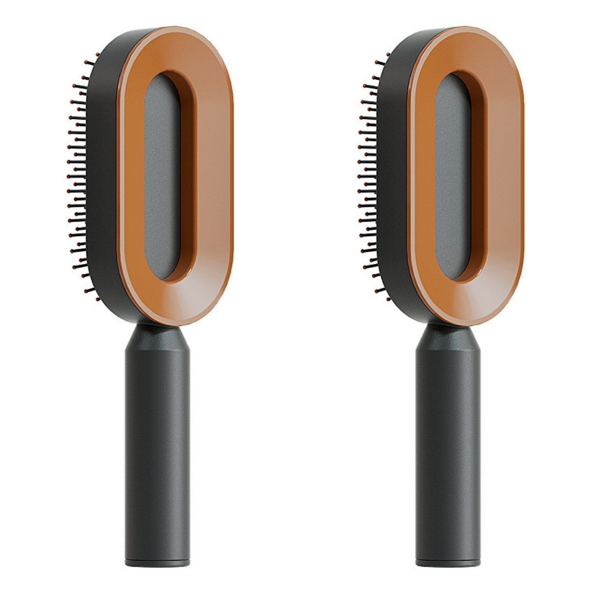 self-cleaning hair brush