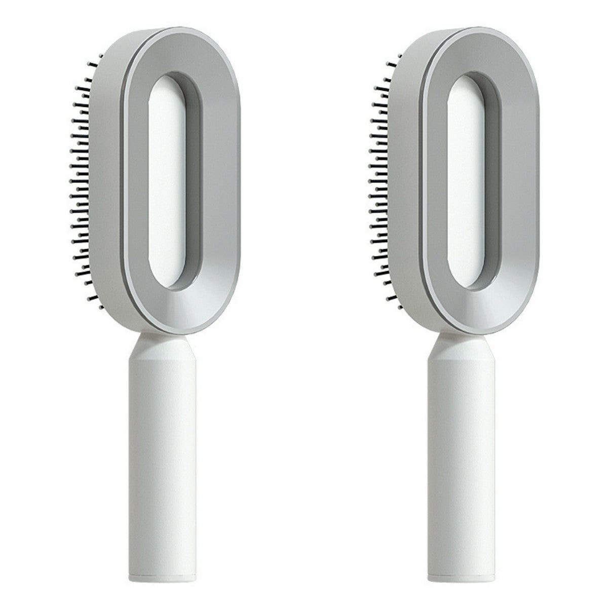 self-cleaning hair brush
