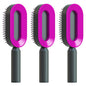 self-cleaning hair brush