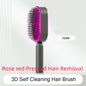self-cleaning hair brush