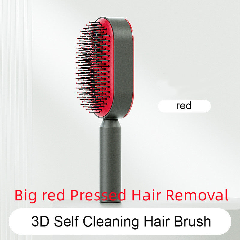 self-cleaning hair brush