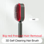 self-cleaning hair brush