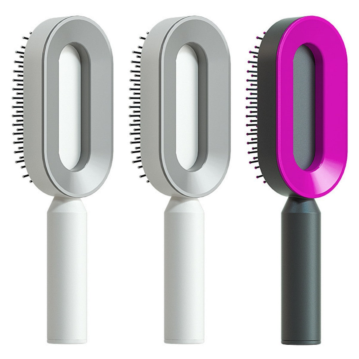 self-cleaning hair brush for women