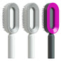 self-cleaning hair brush for women