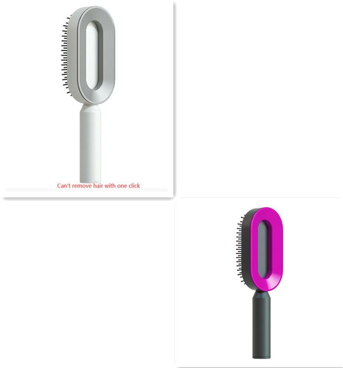 self-cleaning hair brush for women
