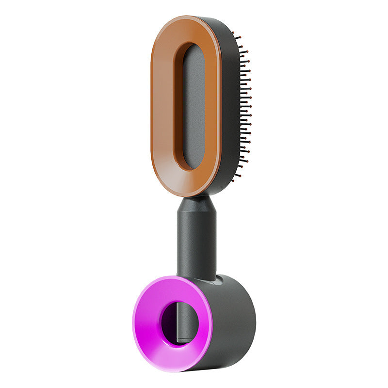 self-cleaning hair brush
