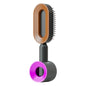 self-cleaning hair brush