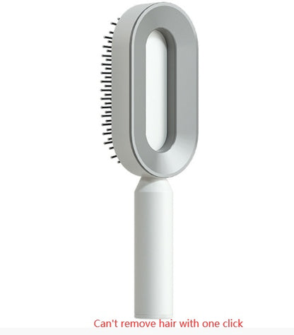 self-cleaning hair brush